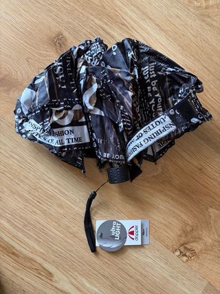 Paraguas Doppler Plegable Ultra Ligero Negro