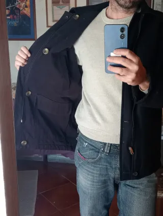 Cappottino Vintage Double Face Blu