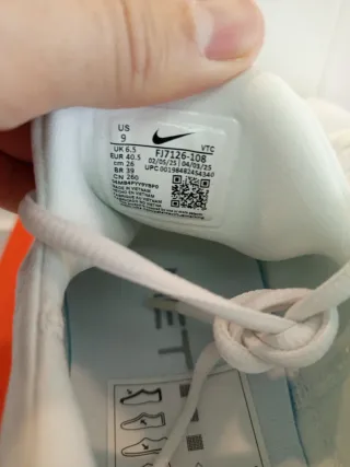 Nike Free Metcon 6 T40'5 Verde y Blanco