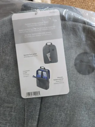 Mochila para portátil gris, marca Hama