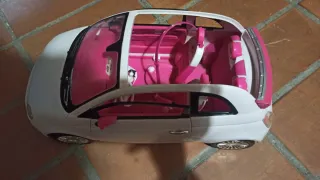 Coche Barbie Rosa y Blanco