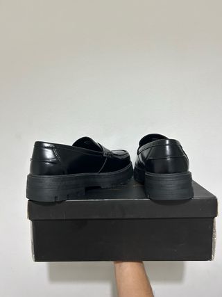 Mocasines negros plataforma