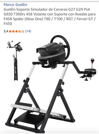 Soporte Volante y Pedales Gaming