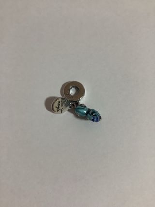 Charm Camaleón Azul y Plateado