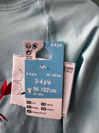 Camiseta protección solar Nabaiji 3-4 años