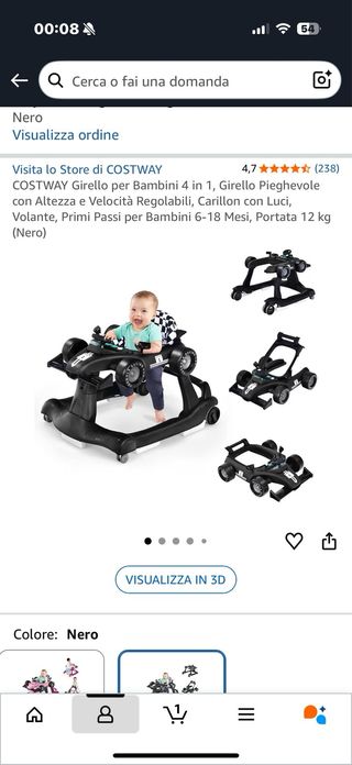 Auto giocattolo 4 in 1 per bambini