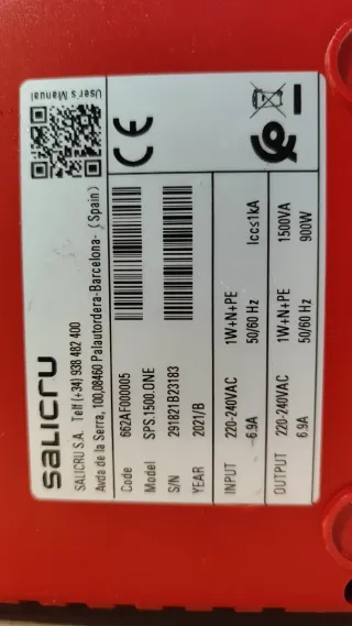 SAI UPS Salicru 1500VA