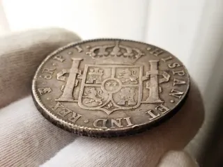 Moneda Plata 8 Reales 1804 Carlos IV Potosí