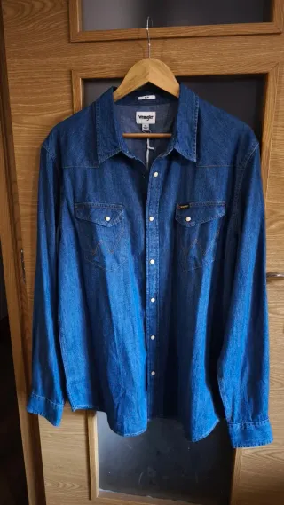 Camisa Vaquera Wrangler Western Talla XL (Nueva)