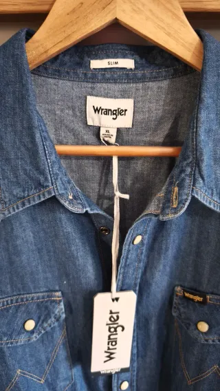 Camisa Vaquera Wrangler Western Talla XL (Nueva)