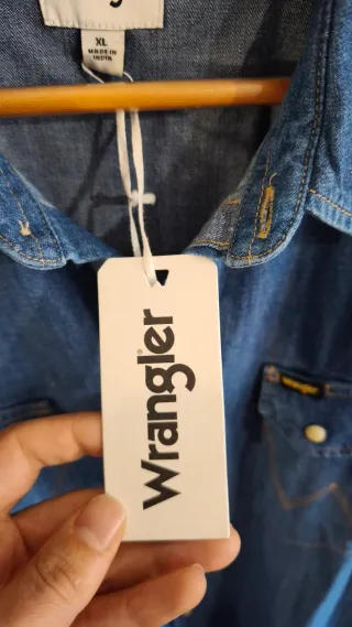 Camisa Vaquera Wrangler Western Talla XL (Nueva)