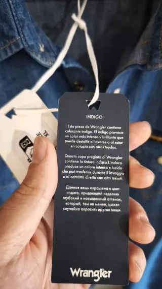 Camisa Vaquera Wrangler Western Talla XL (Nueva)