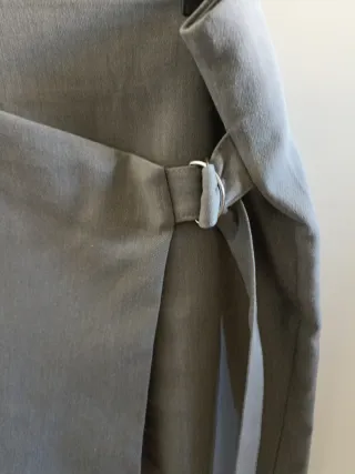 Falda Bermuda Gris Talla 40 Stradivarius