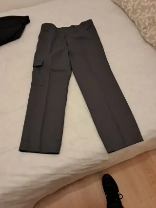 Pantalones de trabajo grises multibolsillo T44