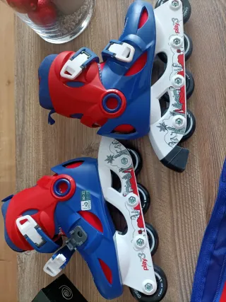 Patines Decathlon Azul Rojo Talla 30-32