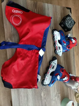 Patines Decathlon Azul Rojo Talla 30-32