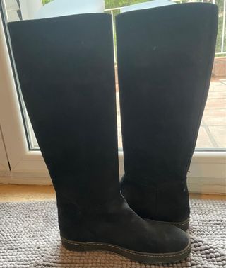 Botas altas Castanyer ante negro T38