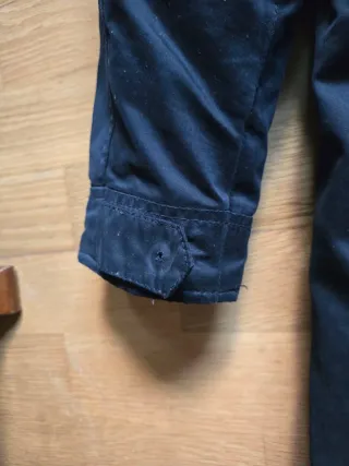 Chaqueta Invierno Zara Negra y Rosa.