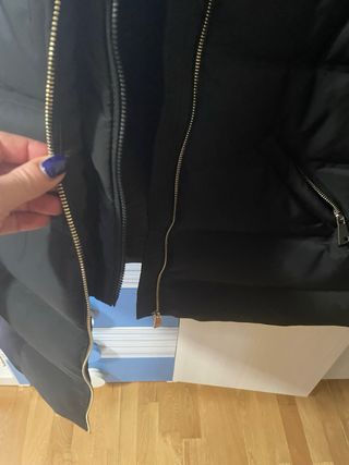 Plumífero Zara Impermeable Negro