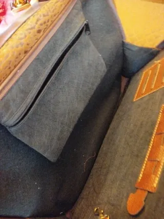 Maleta Vintage Gladiator Piel y Antelina .L46,A35,