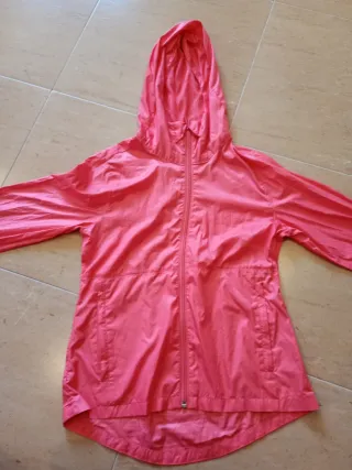 Chubasquero Rosa Adidas Talla L