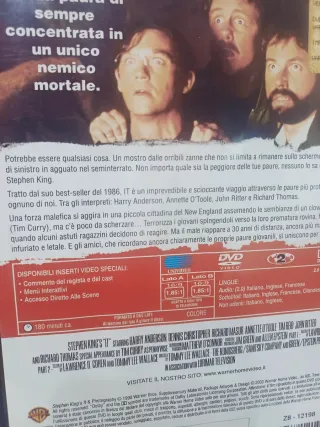 DVD Horror IT Stephen King Tim Curry