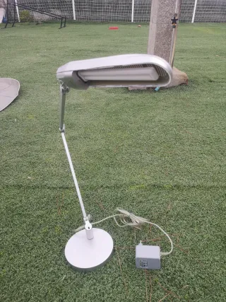 Flexo de escritorio plateado