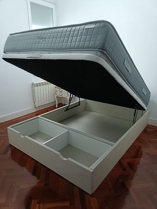 Canapé abatible con cajones / zapatero