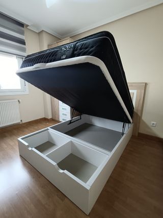 Canapé abatible con cajones / zapatero