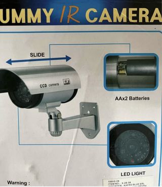 Cámara de seguridad falsa IR con luz roja