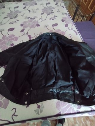 Chaqueta de piel negra 1995