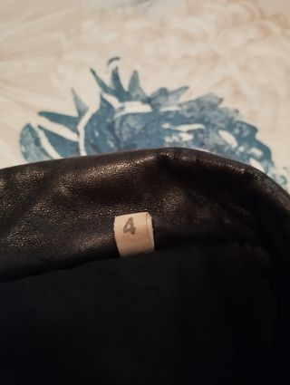 Chaqueta de piel negra 1995