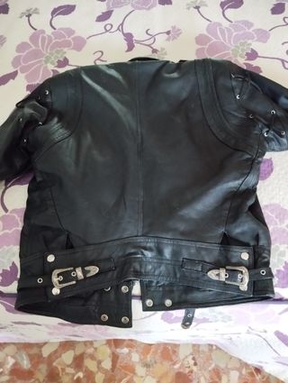 Chaqueta de piel negra 1995