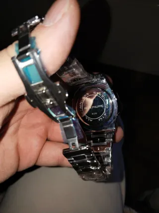 Patek Philippe Reloj Negro/Plateado