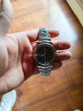 Patek Philippe Reloj Negro/Plateado