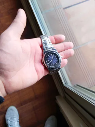 Patek Philippe Reloj Negro/Plateado