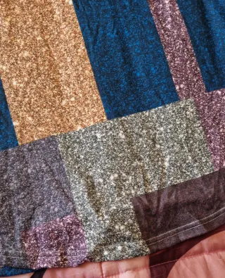 Vestito donna fantasia geometrica L