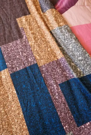 Vestito donna fantasia geometrica L