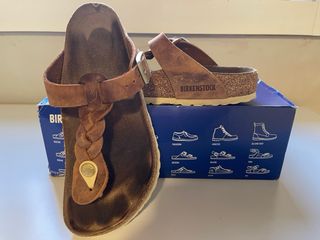 Sandálias Gizeh Braided Birkenstock Castanhas