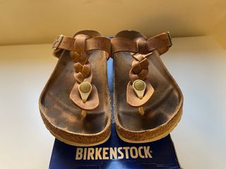 Sandálias Gizeh Braided Birkenstock Castanhas