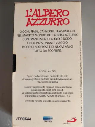 VHS L'albero Azzurro - Un parco Videocassetta rai