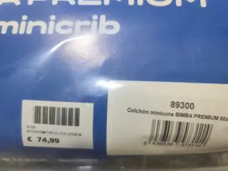 Colchón Minicuna 80x50x8 My Baby Premium