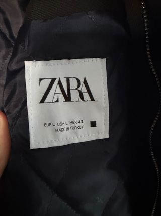 Chaqueta Zara Hombre Negra