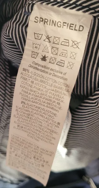 Pantalón Chino Springfield Azul Talla 44