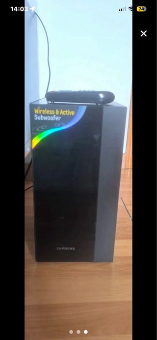 Barra de Sonido Samsung Negra y Plateada