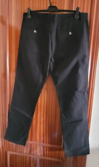 Pantalón Chino Negro Denim Co. Talla W34/L32