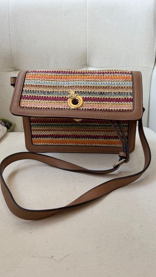 Bolso bandolera tejido multicolor