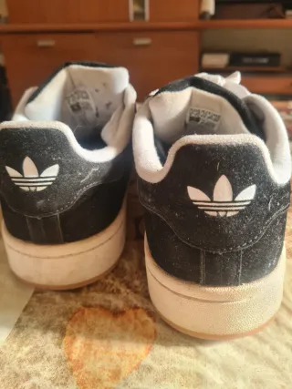 Tenis Adidas Campus Unisex Negro/Blanco