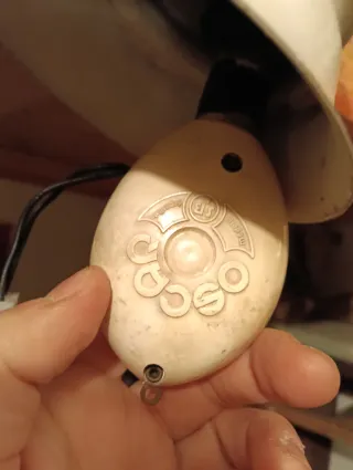 Lampadario vintage arancione,space Age, anni 60