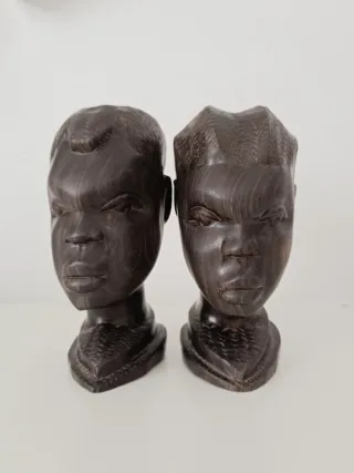 Pareja Busto Ébano Guinea